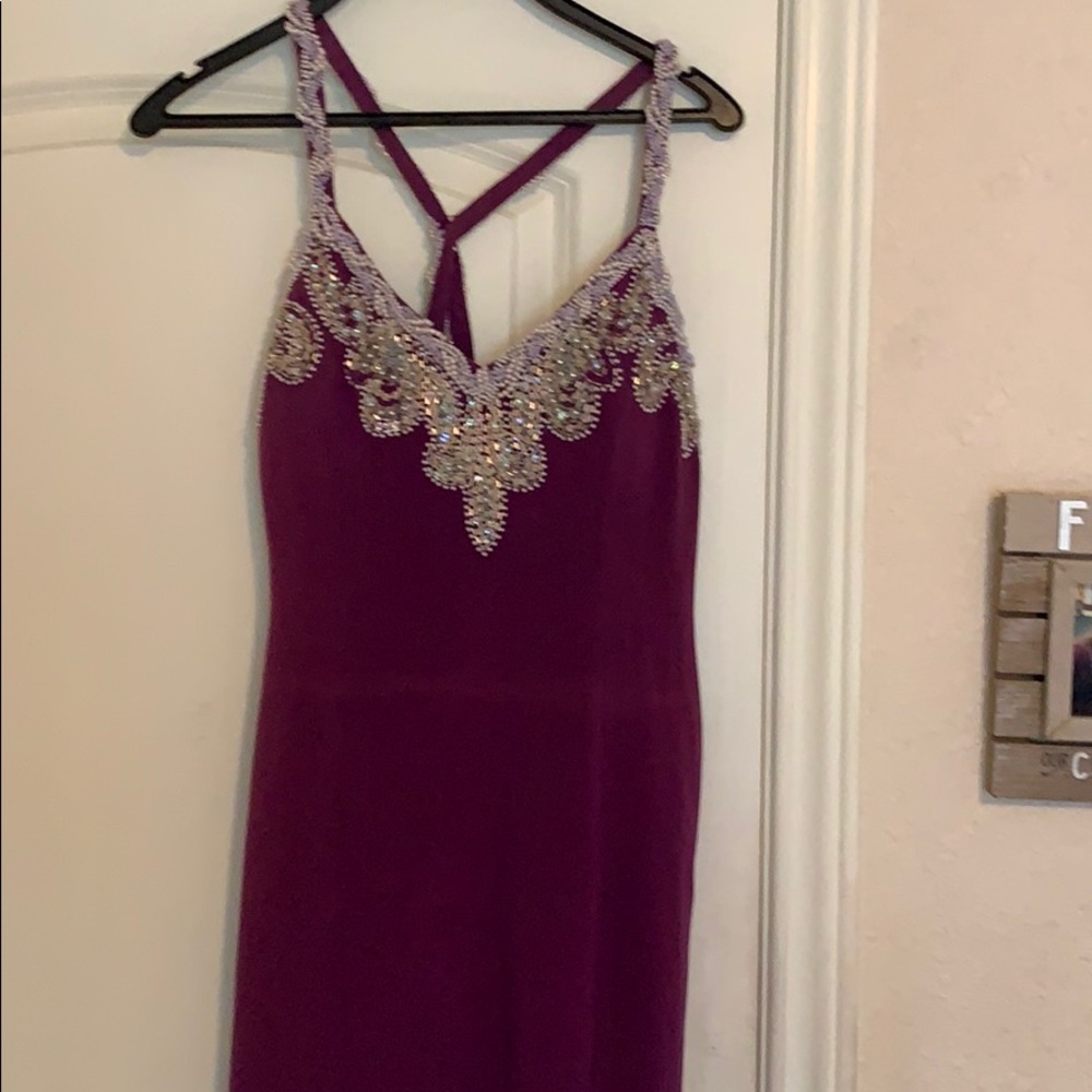 An eggplant dress that is cute for formal events